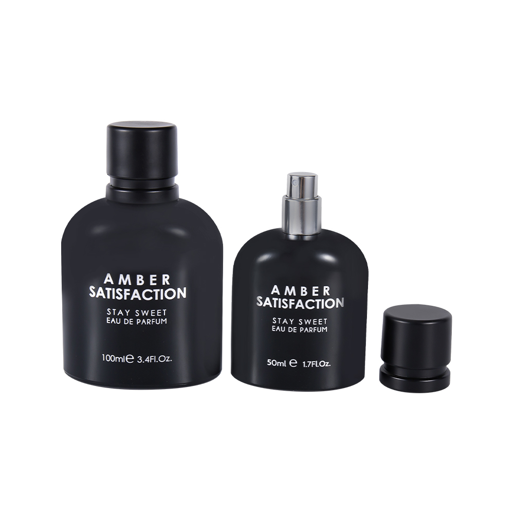 GC3849-WJ176 Bočica parfema od 50 ml presvučena svijetlim crnim tiskom i plastičnim poklopcem od ABS PP