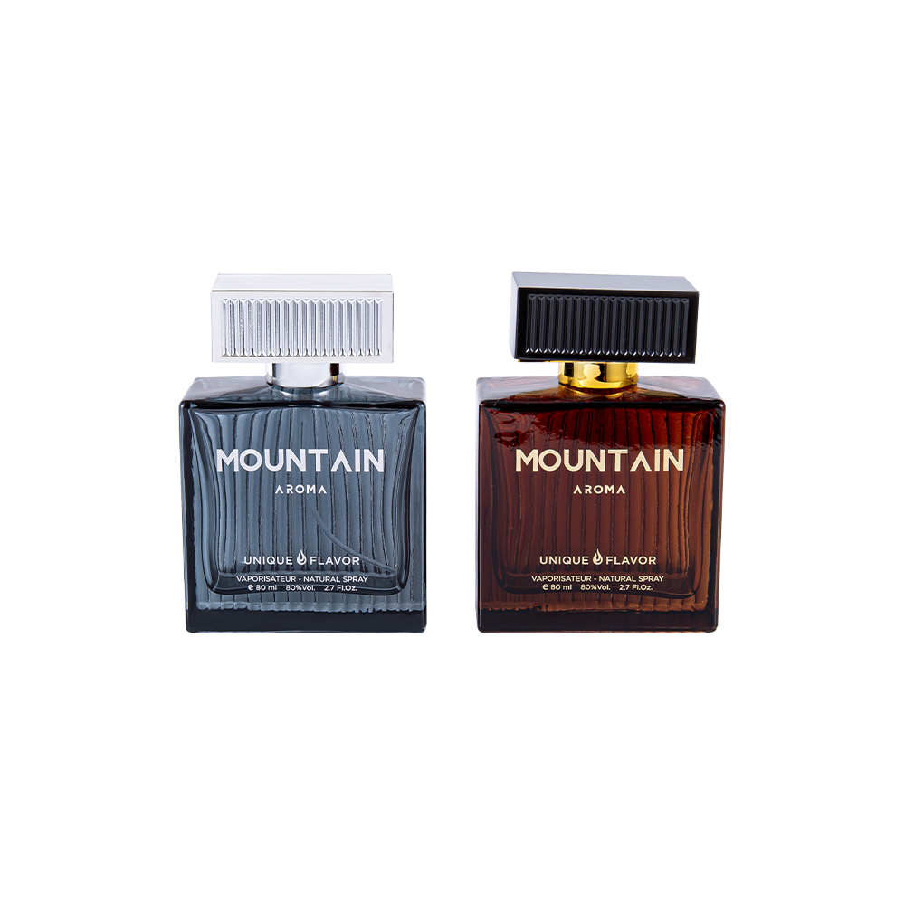 GC4311-WJ2092 Staklena bočica parfema s okomitim prugama od 80 ml s poklopcem od pruga od ABS plastike