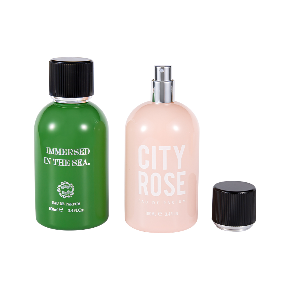 GC4463-WJ2361 100ML potpuno nova ukrasna staklena bočica za parfem s crnim poklopcem za parfem